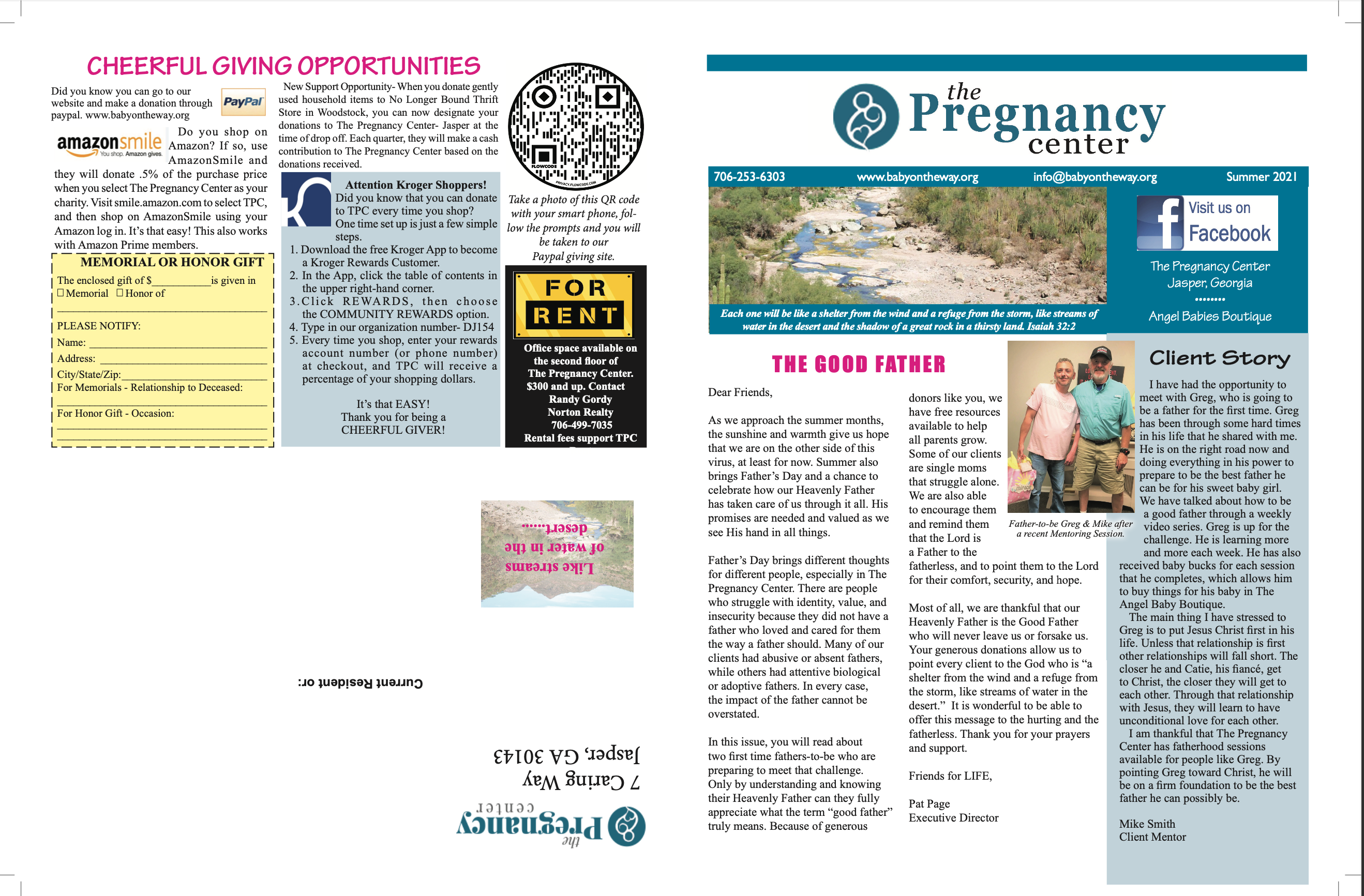 Summer 2021 Newsletter The Pregnancy Center